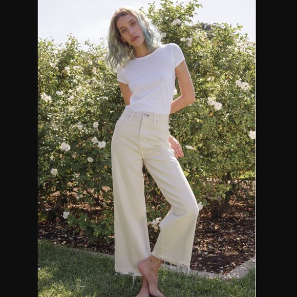 AMO denim The AVA CROP with RELEASED HEM - Picture 1 of 3
